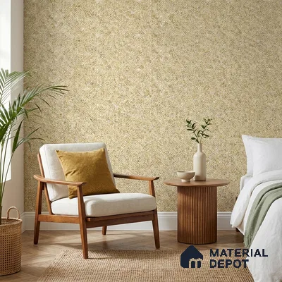 23808 | Warm Gold Diamond Crosshatch Texture Patterned Wallpaper - 10 Meter x 21 Inches, 57.41 Sq. Ft. (Min. 15% Wastage)