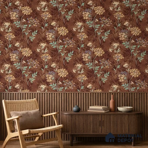 23824 | 10 Meter x 21 Inches Florals Look Wallpaper - 57.41 Sq. Ft. | Minimum 15% wastage during installation