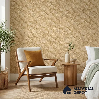 23831 | 10 Meter x 21 Inches Patterned Look Wallpaper - 57.41 Sq. Ft. | Minimum 15% wastage during installation