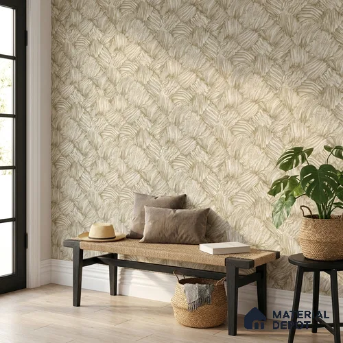 23834 | 10 Meter x 21 Inches Patterned Look Wallpaper - 57.41 Sq. Ft. | Minimum 15% wastage during installation