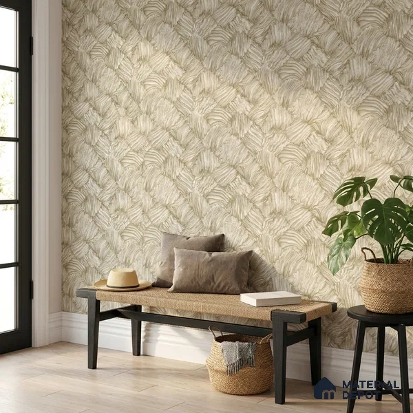 23834 | 10 Meter x 21 Inches Patterned Look Wallpaper - 57.41 Sq. Ft. | Minimum 15% wastage during installation