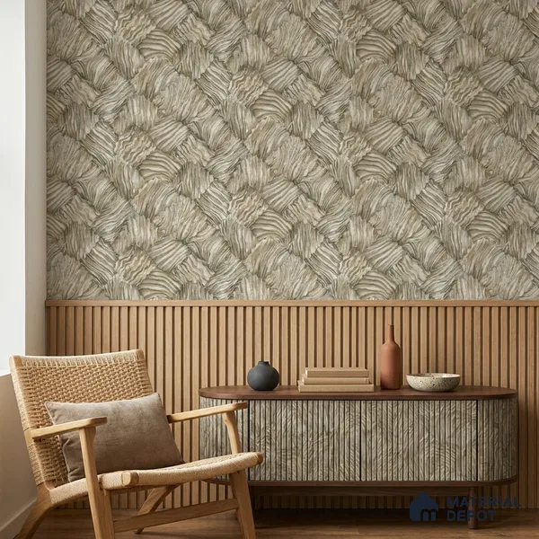 23835 | 10 Meter x 21 Inches Patterned Look Wallpaper - 57.41 Sq. Ft. | Minimum 15% wastage during installation