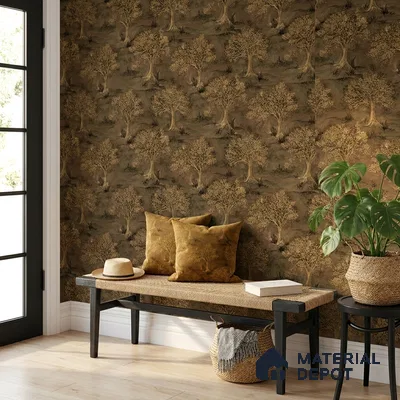 23836 | 10 Meter x 21 Inches Tropical Look Wallpaper - 57.41 Sq. Ft. | Minimum 15% wastage during installation