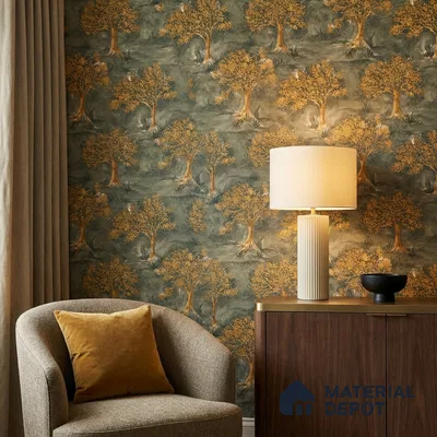 23837 | 10 Meter x 21 Inches Tropical Look Wallpaper - 57.41 Sq. Ft. | Minimum 15% wastage during installation