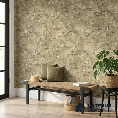 23838 | 10 Meter x 21 Inches Tropical Look Wallpaper - 57.41 Sq. Ft. | Minimum 15% wastage during installation