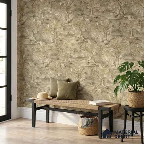 23838 | 10 Meter x 21 Inches Tropical Look Wallpaper - 57.41 Sq. Ft. | Minimum 15% wastage during installation
