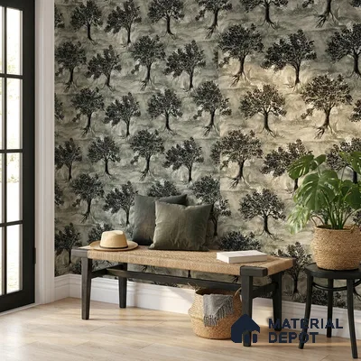 23839 | 10 Meter x 21 Inches Tropical Look Wallpaper - 57.41 Sq. Ft. | Minimum 15% wastage during installation