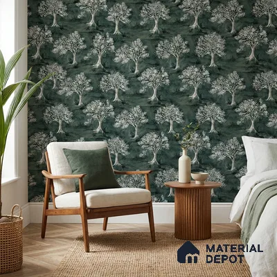 23840 | 10 Meter x 21 Inches Tropical Look Wallpaper - 57.41 Sq. Ft. | Minimum 15% wastage during installation