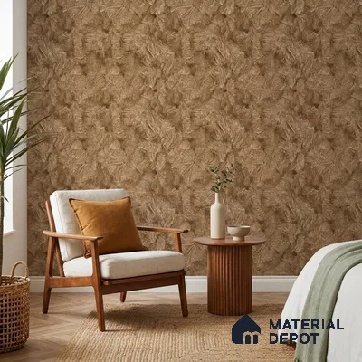 23843 | Warm Tan Diamond Weave Patterned Wallpaper - 10 Meter x 21 Inches, 57.41 Sq. Ft. (Min. 15% Wastage)