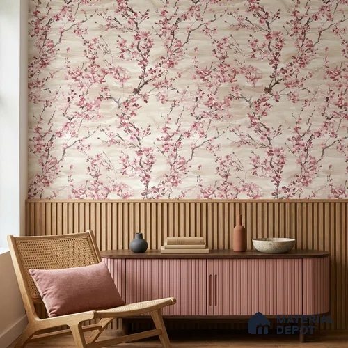 23857 | 10 Meter x 21 Inches Florals Look Wallpaper - 57.41 Sq. Ft. | Minimum 15% wastage during installation
