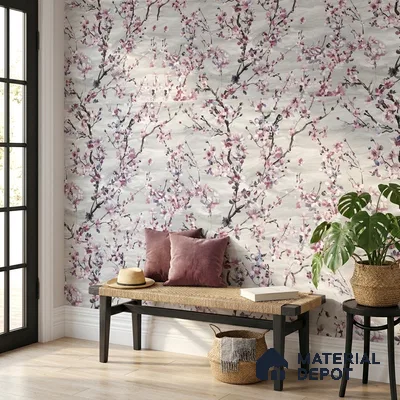 23859 | 10 Meter x 21 Inches Florals Look Wallpaper - 57.41 Sq. Ft. | Minimum 15% wastage during installation