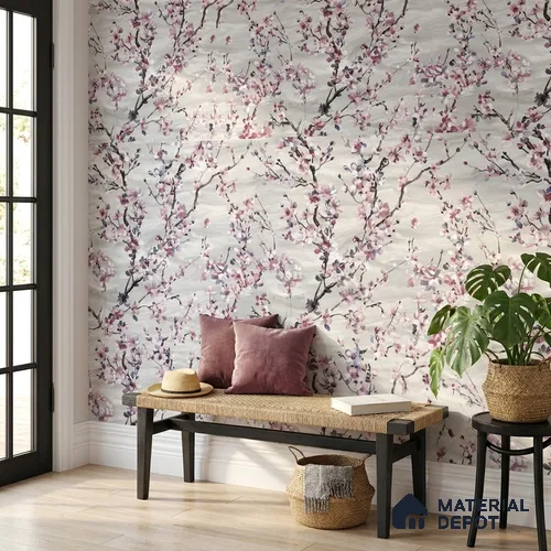 23859 | 10 Meter x 21 Inches Florals Look Wallpaper - 57.41 Sq. Ft. | Minimum 15% wastage during installation