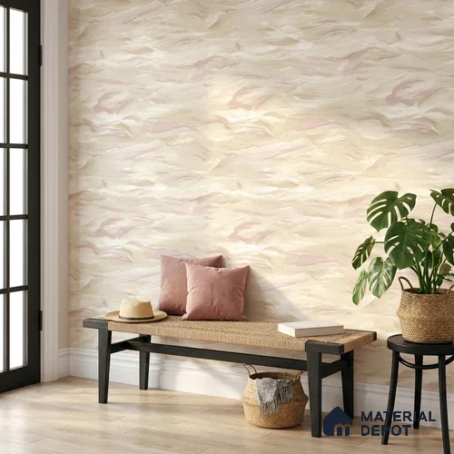 23854 | 10 Meter x 21 Inches Marble Look Wallpaper - 57.41 Sq. Ft. | Minimum 10% wastage during installation