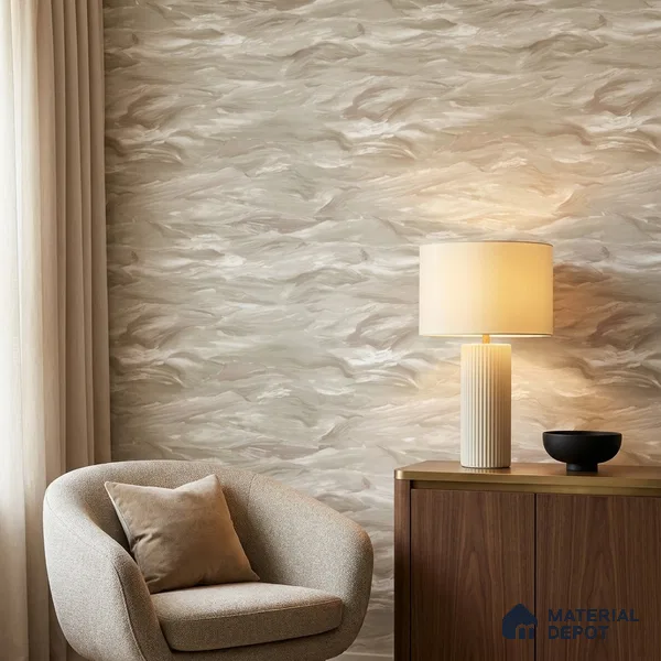 23856 | 10 Meter x 21 Inches Marble Look Wallpaper - 57.41 Sq. Ft. | Minimum 10% wastage during installation