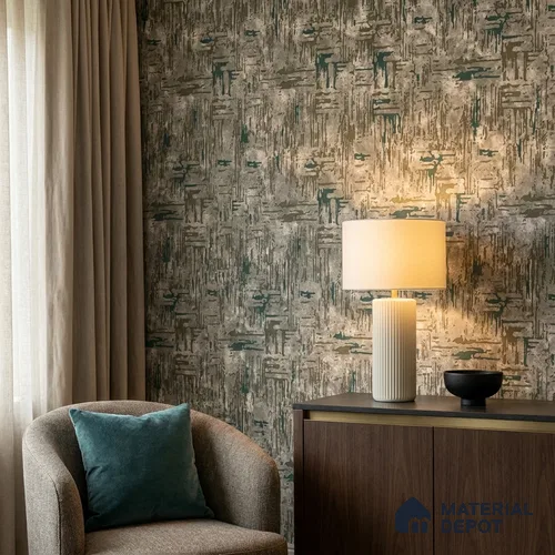 23873 | 10 Meter x 21 Inches Patterned Look Wallpaper - 57.41 Sq. Ft. | Minimum 15% wastage during installation