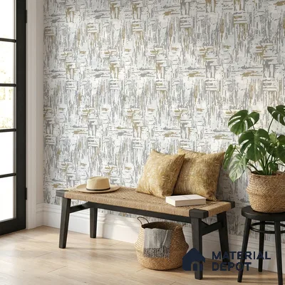 23876 | 10 Meter x 21 Inches Patterned Look Wallpaper - 57.41 Sq. Ft. | Minimum 15% wastage during installation
