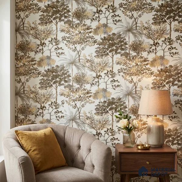 9014 | 10 Meter x 21 Inch Tropical Look Wallpaper - 57 Sq. Ft. | Minimum 15% wastage during installation