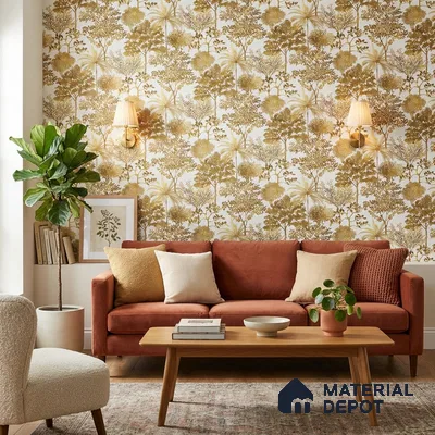 9018 | 10 Meter x 21 Inch  Tropical Look Wallpaper - 57 Sq. Ft. | Minimum 15% wastage during installation