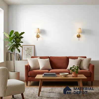 9021 | Soft White Plain Patterned Wallpaper - 10 Meter x 21 Inch, 57 Sq. Ft. (Min. 15% Wastage)
