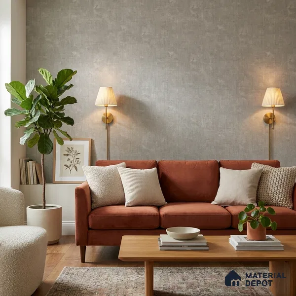 9069 | 10 Meter x 21 Inch  Fabric Look Wallpaper - 57 Sq. Ft. | Minimum 10% wastage during installation