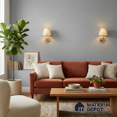 9064 | Silver Grey Plain Solid Patterned Wallpaper - 10 Meter x 21 Inch, 57 Sq. Ft. (Min. 15% Wastage)