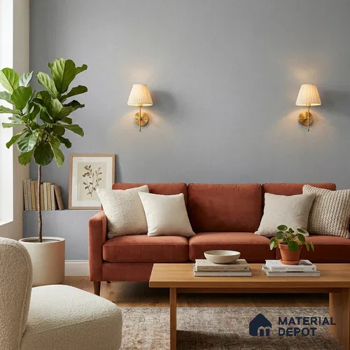 9064 | Silver Grey Plain Solid Patterned Wallpaper - 10 Meter x 21 Inch, 57 Sq. Ft. (Min. 15% Wastage)