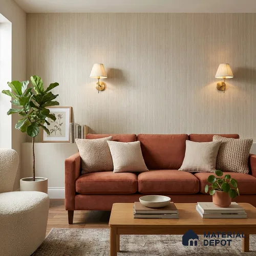 9065 | 10 Meter x 21 Inch Stripes Look Wallpaper - 57 Sq. Ft. | Minimum 15% wastage during installation