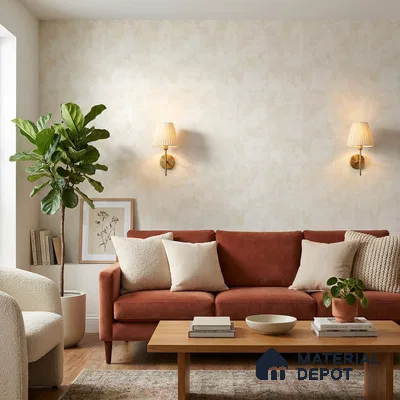 9076 | 10 Meter x 21 Inch  Marble Look Wallpaper - 57 Sq. Ft. | Minimum 10% wastage during installation