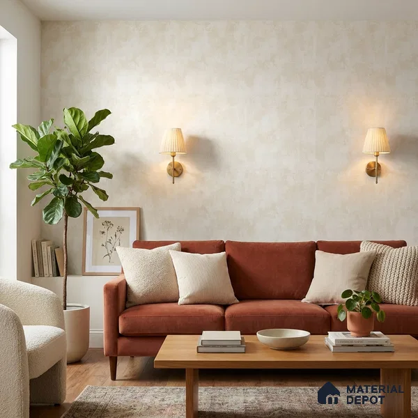 9076 | 10 Meter x 21 Inch Marble Look Wallpaper - 57 Sq. Ft. | Minimum 10% wastage during installation