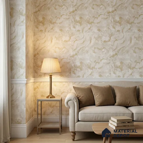 9051 | 10 Meter x 21 Inch Marble Look Wallpaper - 57 Sq. Ft. | Minimum 10% wastage during installation