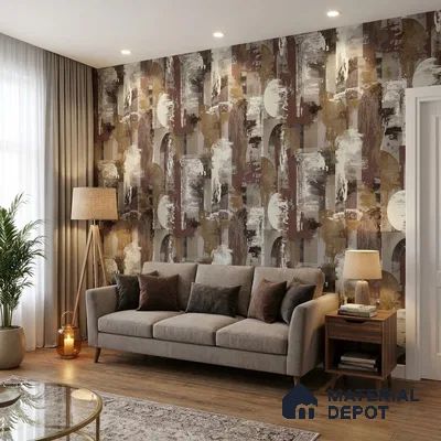 74033-5 | 5 Meter x 42 Inch 74033 Patterned Look Wallpaper - 57.41 Sq. Ft. | Minimum 15% wastage during installation