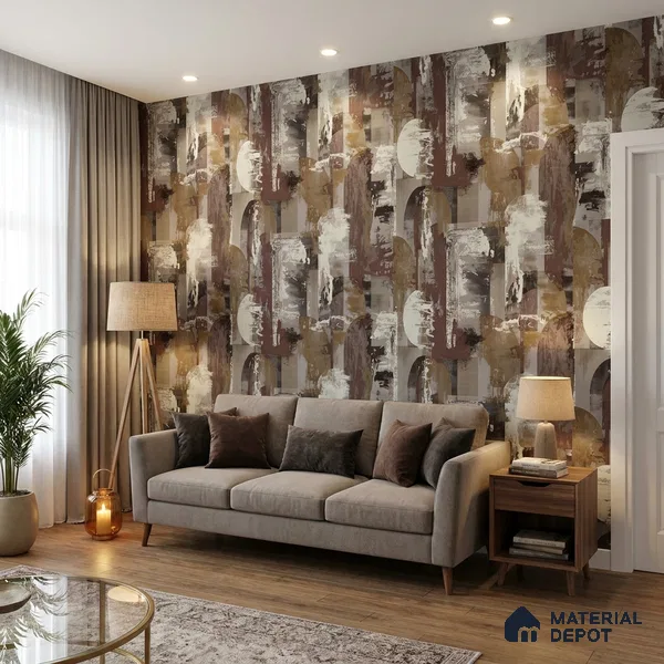 74033-5 | 5 Meter x 42 Inch 74033 Patterned Look Wallpaper - 57.41 Sq. Ft. | Minimum 15% wastage during installation