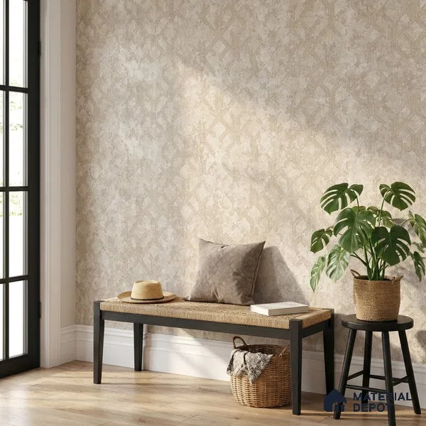 74038-5 | 5 Meter x 42 Inch 74038 Patterned Look Wallpaper - 57.41 Sq. Ft. | Minimum 15% wastage during installation