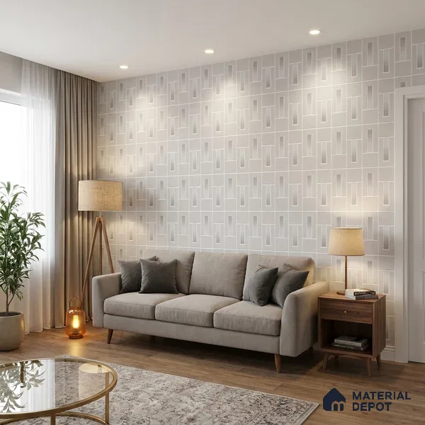 74040-1 | 5 Meter x 42 Inch 74040 Patterned Look Wallpaper - 57.41 Sq. Ft. | Minimum 15% wastage during installation