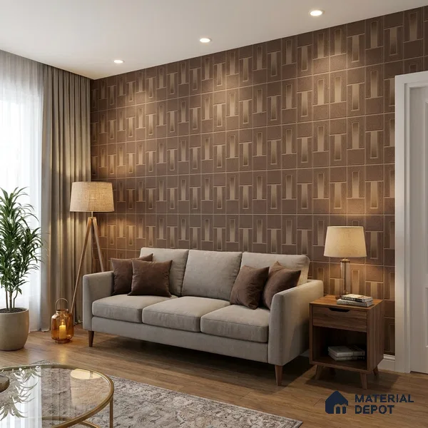 74040-5 | 5 Meter x 42 Inch 74040 Patterned Look Wallpaper - 57.41 Sq. Ft. | Minimum 15% wastage during installation