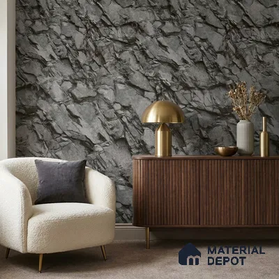 74048-1 | 5 Meter x 42 Inch 74048 Stone Look Wallpaper - 57.41 Sq. Ft. | Minimum 15% wastage during installation