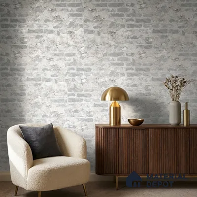74045-1 | 5 Meter x 42 Inch 74045 Brick Look Wallpaper - 57.41 Sq. Ft. | Minimum 15% wastage during installation
