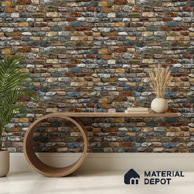 74047-2 | 5 Meter x 42 Inch 74047 Brick Look Wallpaper - 57.41 Sq. Ft. | Minimum 15% wastage during installation