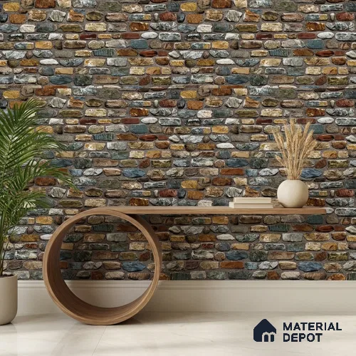 74047-2 | 5 Meter x 42 Inch 74047 Brick Look Wallpaper - 57.41 Sq. Ft. | Minimum 15% wastage during installation