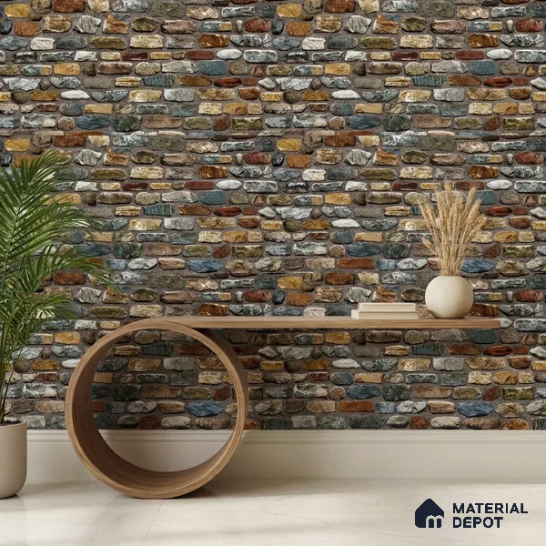 74047-2 | 5 Meter x 42 Inch 74047 Brick Look Wallpaper - 57.41 Sq. Ft. | Minimum 15% wastage during installation