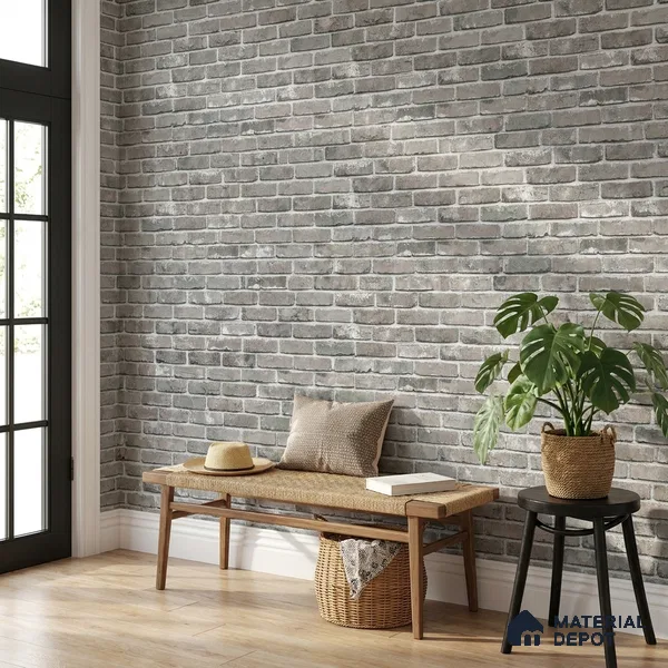 74046-2 | 5 Meter x 42 Inch 74046 Brick Look Wallpaper - 57.41 Sq. Ft. | Minimum 15% wastage during installation