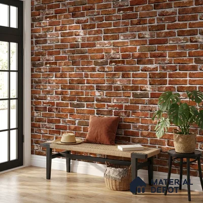 74046-3 | 5 Meter x 42 Inch 74046 Brick Look Wallpaper - 57.41 Sq. Ft. | Minimum 15% wastage during installation