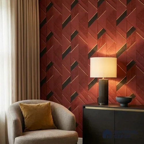 WK160-01 | 10 Meter x 21 Inches Patterned Look Wallpaper - 57.37 Sq. Ft. | Minimum 15% wastage during installation