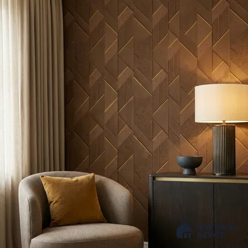 WK160-03 | 10 Meter x 21 Inches Patterned Look Wallpaper - 57.37 Sq. Ft. | Minimum 15% wastage during installation