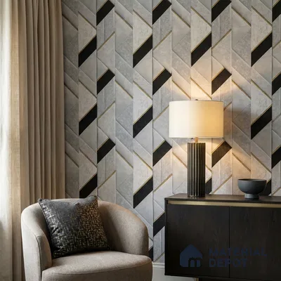 WK160-04 | 10 Meter x 21 Inches Patterned Look Wallpaper - 57.37 Sq. Ft. | Minimum 15% wastage during installation
