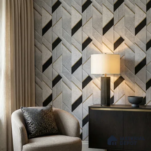 WK160-04 | 10 Meter x 21 Inches Patterned Look Wallpaper - 57.37 Sq. Ft. | Minimum 15% wastage during installation