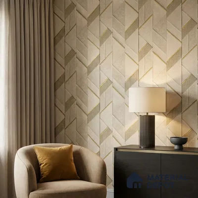 WK160-02 | 10 Meter x 21 Inches Patterned Look Wallpaper - 57.37 Sq. Ft. | Minimum 15% wastage during installation