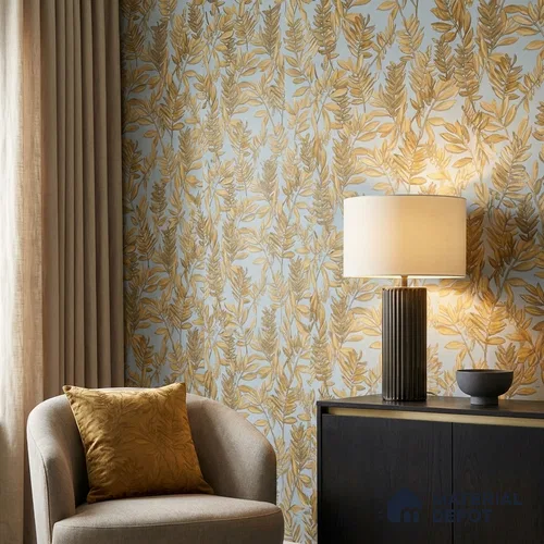 WK160-57 | 10 Meter x 21 Inches Florals Look Wallpaper - 57.37 Sq. Ft. | Minimum 15% wastage during installation