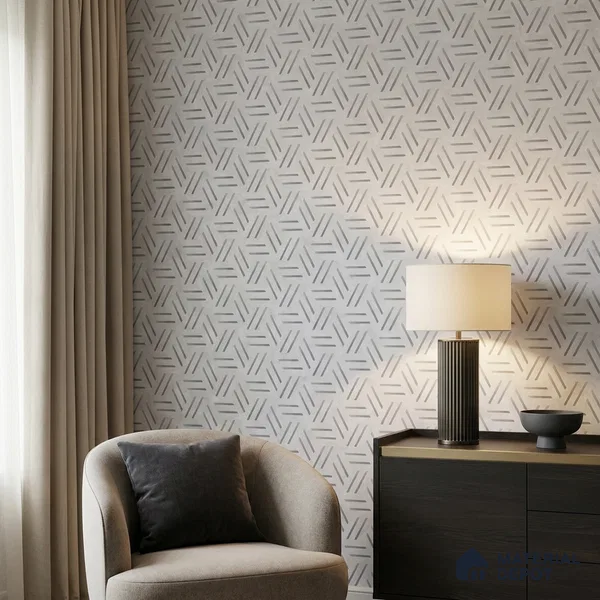 WK160-46 | 10 Meter x 21 Inches Patterned Look Wallpaper - 57.37 Sq. Ft. | Minimum 15% wastage during installation