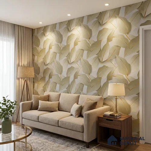 1131 | 10 Meter x 21 Inches Florals Look Wallpaper - 57.37 Sq. Ft. | Minimum 15% wastage during installation